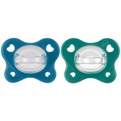 chicco Schnuller PhysioForma® Dual Soft 16-36 Monate in blau von Chicco