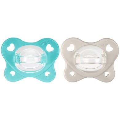 chicco Schnuller PhysioForma® Dual Soft 6-16 Monate in blau von Chicco