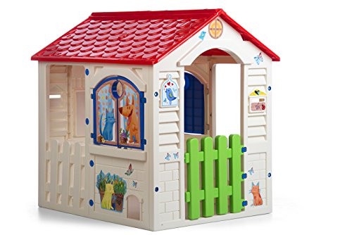 Chicos - Country Cottage Spielhaus Kinder Outdoor | Robust und langlebig | Gartenhaus Kinder für Jungen und Mädchen ab 2 Jahren (89607) von Chicos