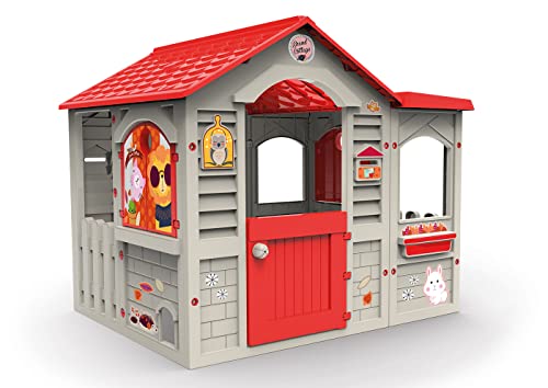 Chicos - Grand Cottage XL | Spielhaus Kinder Outdoor | kinderspielhaus für Jungen und Mädchen ab 2 Jahren | Gartenhaus Kinder (89627) von Chicos