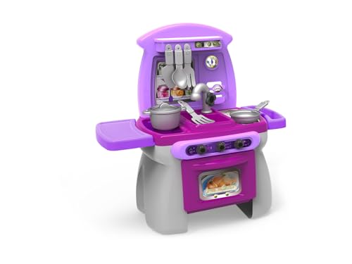 Chicos - Cook'Home My First Cook'Home Toy Kitchen : Kinderküche Inklusive 17 Zubehörteile : Besteck, Teller, Topf, Pfanne, Salzstreuer, Telefon und vieles mehr. +18 Monate (84018) von Chicos