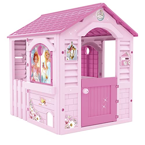 Chicos - Pink Princess Spielhaus Kinder Outdoor | Robuster und langlebiger | Gartenhaus Kinder für Jungen und Mädchen ab 2 Jahren, Rosa (89613) von Chicos