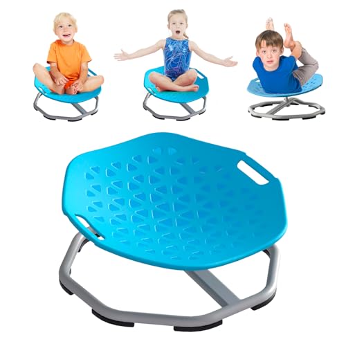 Chidiam Sensorischer Drehstuhl für Kinder,360° Drehhocker mit Balance-Training,Fördert Koordination & Gleichgewicht,Sensorisches Spielzeug für Jungen & Mädchen,Ideal bei Autismus von Chidiam