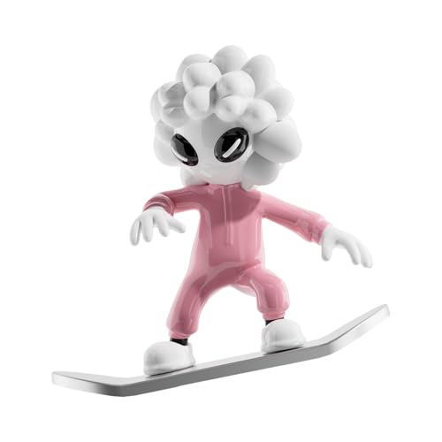Auto-Ornament – Schiebe-Skateboard-Cartoon-Auto-Ornament | Armaturenbrett-Skateboard-Figur | Roadtrip-Zubehör | Fernseher, Schreibtisch, Monitor-Dekoration von Chienc