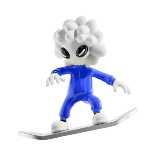 Auto-Ornament – Schiebe-Skateboard-Cartoon-Auto-Ornament | Armaturenbrett-Skateboard-Figur | Roadtrip-Zubehör | Fernseher, Schreibtisch, Monitor-Dekoration von Chienc