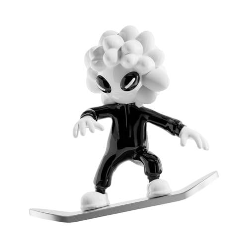 Auto-Ornament – Schiebe-Skateboard-Cartoon-Auto-Ornament | Armaturenbrett-Skateboard-Figur | Roadtrip-Zubehör | Fernseher, Schreibtisch, Monitor-Dekoration von Chienc