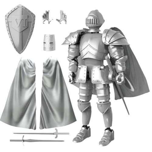 Bewegliche Ritter-Actionfiguren – 3D-gedruckte exquisite mittelalterliche Statue, Sammlerstück, Schreibtischdekoration für Familien und Liebhaber von Chienc