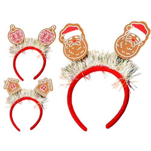 Haarreif für Weihnachtsfeiern mit Pailletten, Haarringe für Familientreffen, Firmenveranstaltungen, Weihnachtsgeschenke von Chienc