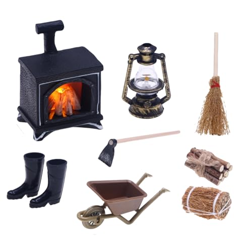 Miniatur-Set, handgefertigte Weihnachtsdekoration: 8 Stück Miniaturfiguren aus Holz für Puppenhaus - Festliche DIY Bastelbedarf Miniatur-Set, handgefertigte Weihnachtsdekoration: 8 Stück Miniaturfiguren aus Holz für Puppenhaus - Festliche DIY Bastelbedarf von Chienc