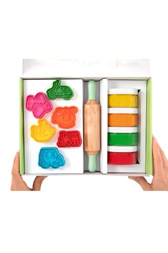 Natural Play Doughs Premium Box Set - Fahrzeuge Natural Play Doughs Premium Box Set - Fahrzeuge von ChildGen