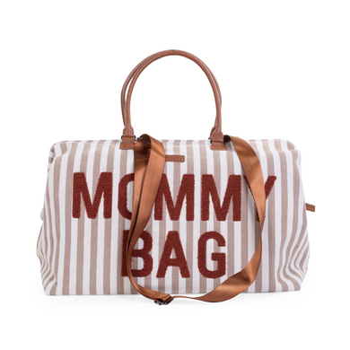 CHILDHOME Mommy Bag Wickeltasche Streifen Nude Terracotta CHILDHOME Mommy Bag Wickeltasche Streifen Nude Terracotta von Childhome