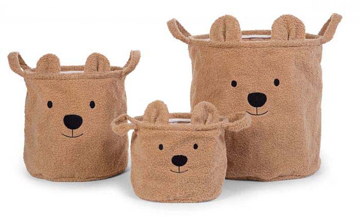 Childhome 3er-Pack Teddy Aufbewahrungskörbe, Braun Childhome 3er-Pack Teddy Aufbewahrungskörbe, Braun von Childhome