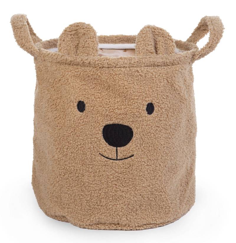 Childhome Aufbewahrungskorb Teddy 30x30, Beige von Childhome
