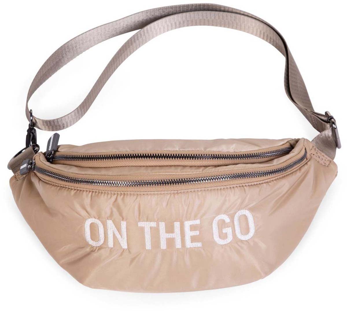 Childhome On The Go Waist Bag Puffered, Beige von Childhome