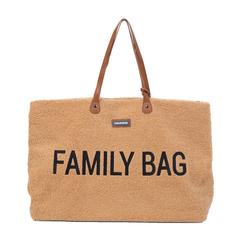 Wickeltasche FAMILY BAG TEDDY (55x18x40) in braun von Childhome