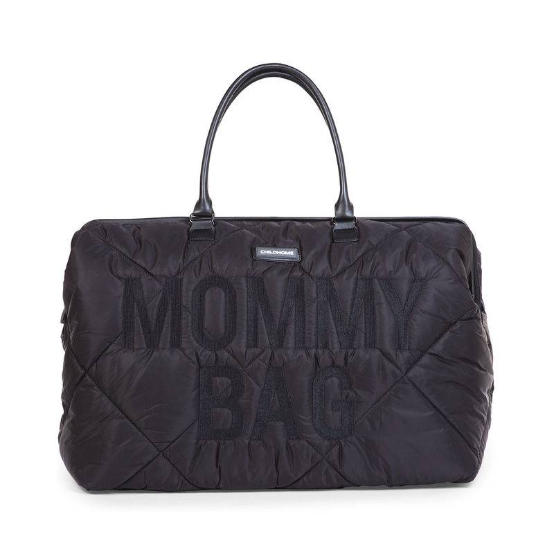 Wickeltasche MOMMY BAG QUILTED (55x30x40) in schwarz von Childhome