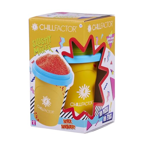 ChillFactor Color Shock Slushy Maker Super Sunburst- Wiederverwendbarer Slushy Maker Cup, Hausgemachte Slushies Squeeze Cup Slushy Maker Küchenspielzeug, Orange ChillFactor Color Shock Slushy Maker Super Sunburst- Wiederverwendbarer Slushy Maker Cup, Hausgemachte Slushies Squeeze Cup Slushy Maker Küchenspielzeug, Orange von Chill Factor