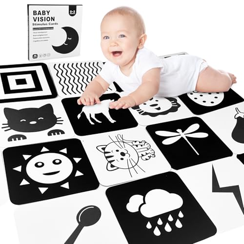 Chiluxendo 20 Stück Kontrastkarten, Schwarz Weiss Spielzeug, Neugeborenen Spielzeug, Kontrastkarte, 0-3 Monate Kontrastbilder Baby Chiluxendo 20 Stück Kontrastkarten, Schwarz Weiss Spielzeug, Neugeborenen Spielzeug, Kontrastkarte, 0-3 Monate Kontrastbilder Baby von Chiluxendo