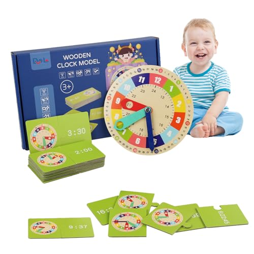 Chingcoo Lernuhr Kinder, Lernuhr Holz, Uhr Zum Lernen Für Kinder, Kinderuhr Modellierhilfen, Zeitwahrnehmung Lernspielzeug, Frühes Lernen, Pädagogisches Spielzeug, Kinder Zeitverständnis Entwickeln Chingcoo Lernuhr Kinder, Lernuhr Holz, Uhr Zum Lernen Für Kinder, Kinderuhr Modellierhilfen, Zeitwahrnehmung Lernspielzeug, Frühes Lernen, Pädagogisches Spielzeug, Kinder Zeitverständnis Entwickeln von Chingcoo