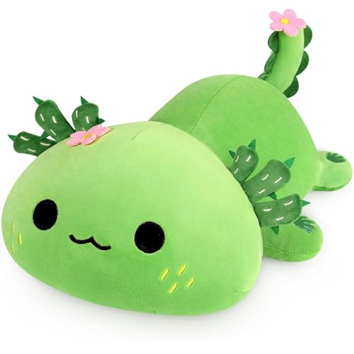 Chingcoo Axolotl Plüschtier, Stofftiere Kawaii Axolotl Kuscheltier Plüsch Axolotl Spielzeug Wurfkissen Kissen, Kawaii Kuscheltier für Kinder Mädchen Jungen, Geburtstag, Weihnachten, Neujahr von Chingcoo