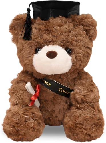 Teddybär Plüschtier, Bachelor Geschenk Examensbär, Bestandene Prüfung Geschenk Teddybär Klein Graduation Gift, Prüfung Bestandene Geschenk, Abschluss Geschenk Teddybär Kuscheltier für Mädchen Jungen von Chingcoo
