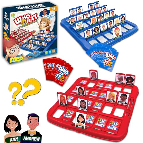 Chingcoo Wer Ist Es Spiel Brettspiel, Wer Bin Ich Spiel, Lustiges Ratespiel Brettspiel, Wer Ist Es Spiele Original, Family Erraten Spiele, Whats Their Name Ratespiel für Familien, Partyspaß von Chingcoo