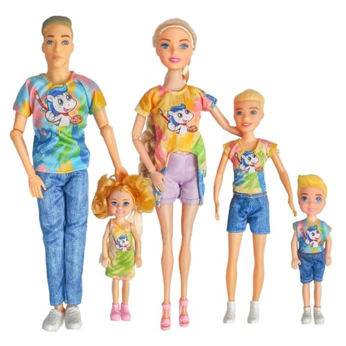 Chioldilly - Interaktives Actionfiguren-Set für die Familie, fantasievolles pädagogisches Puppen-Set für Kinder ab 3 Jahren (F-Editionen) von Chioldilly