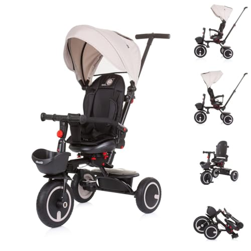 Chipolino Dreirad Quick Fold 2 in 1 faltbar, Sitz umkehrbar, PU-Räder, bis 25 kg, Farbe:beige Chipolino Dreirad Quick Fold 2 in 1 faltbar, Sitz umkehrbar, PU-Räder, bis 25 kg, Farbe:beige von Chipolino