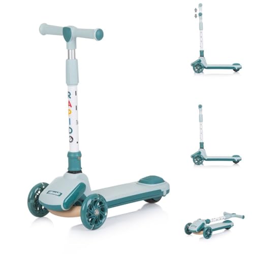 Chipolino Kinderroller Rapido Anti-Rutsch-Griffe, Hinterradbremse, klappbar, LED, Farbe:grün Chipolino Kinderroller Rapido Anti-Rutsch-Griffe, Hinterradbremse, klappbar, LED, Farbe:grün von Chipolino