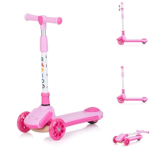 Chipolino Kinderroller Rapido Anti-Rutsch-Griffe, Hinterradbremse, klappbar, LED, Farbe:rosa Chipolino Kinderroller Rapido Anti-Rutsch-Griffe, Hinterradbremse, klappbar, LED, Farbe:rosa von Chipolino