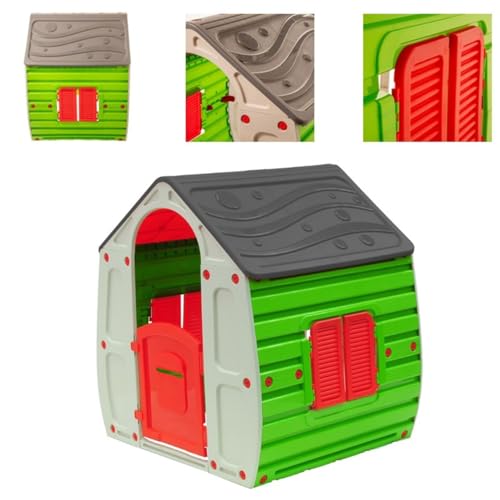 Chipolino Kinderspielhaus Magical, Tür und Fenster zum Öffnen, Briefschlitz, Farbe:grau Chipolino Kinderspielhaus Magical, Tür und Fenster zum Öffnen, Briefschlitz, Farbe:grau von Chipolino