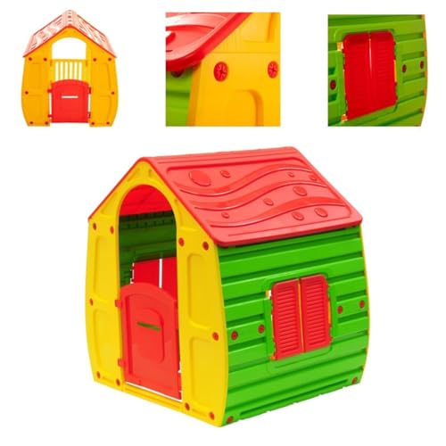 Chipolino Kinderspielhaus Magical, Tür und Fenster zum Öffnen, Briefschlitz, Farbe:rot von Chipolino