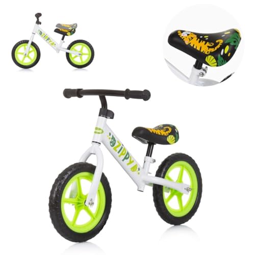 Chipolino Laufrad Zippy 12 Zoll höhenverstellbarer Sitz, Anti-Rutsch-Griffe, Farben:grün von Chipolino