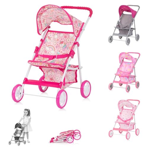 Chipolino Puppenwagen Alice Aufbewahrungskorb klappbar, Sonnendach verstellbar, Farbe:pink Chipolino Puppenwagen Alice Aufbewahrungskorb klappbar, Sonnendach verstellbar, Farbe:pink von Chipolino