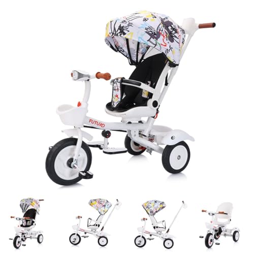 Chipolino Tricycle Futuro 2 in 1 faltbar, Becherhalter, Musik, Licht, PU-Räder, Farbe:bunt Chipolino Tricycle Futuro 2 in 1 faltbar, Becherhalter, Musik, Licht, PU-Räder, Farbe:bunt von Chipolino