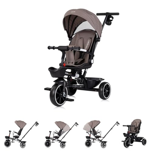 Chipolino Tricycle Max Sport 2 in 1, Dreirad, Becherhalter, Sitz umkehrbar, Korb, Farbe:Braun Chipolino Tricycle Max Sport 2 in 1, Dreirad, Becherhalter, Sitz umkehrbar, Korb, Farbe:Braun von Chipolino