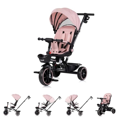 Chipolino Tricycle Max Sport 2 in 1, Dreirad, Becherhalter, Sitz umkehrbar, Korb, Farbe:pink Chipolino Tricycle Max Sport 2 in 1, Dreirad, Becherhalter, Sitz umkehrbar, Korb, Farbe:pink von Chipolino