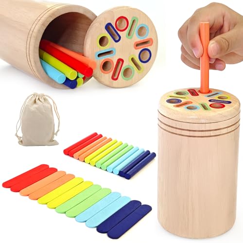 Chithor Montessori Spielzeug ab 1 2 3 4 Jahr, Farbe Form Sortierspiel, Motorikspielzeug, Steckspiel, Kinderspielzeug ab 3 Jahre, Montessori Holzspielzeug Sensorik Spielzeug, Geschenke für Kinder Chithor Montessori Spielzeug ab 1 2 3 4 Jahr, Farbe Form Sortierspiel, Motorikspielzeug, Steckspiel, Kinderspielzeug ab 3 Jahre, Montessori Holzspielzeug Sensorik Spielzeug, Geschenke für Kinder von Chithor