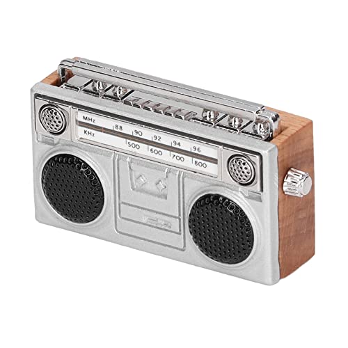 Chiyyak 1:12 Skala Dollhouse Miniatur Radio Retro Simuliertes Mini -Radio -Spielzeugzubehör für Dollhouse mit Composite Wood Legierung Material Chiyyak 1:12 Skala Dollhouse Miniatur Radio Retro Simuliertes Mini -Radio -Spielzeugzubehör für Dollhouse mit Composite Wood Legierung Material von Chiyyak