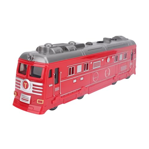 Chiyyak Electric Set Kids Retro Dampf Zugspielzeug, Trägheit Gleitspray -Spray -Züge Spielzeug, Lehrreiches Frühes Lernen für Interaktives Spaß (Rot) von Chiyyak
