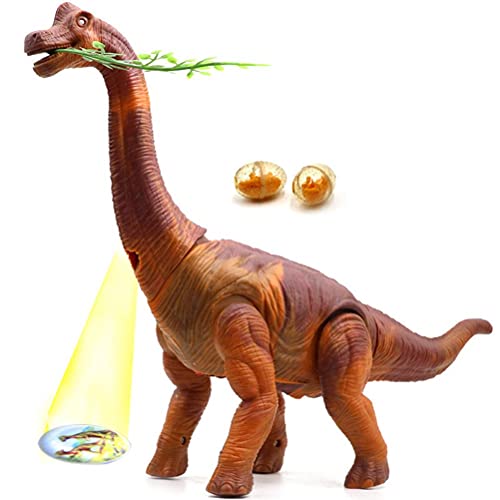 Chiyyak Elektrische Tyrannosaurus Rex Toy Dinosaurier Figur mit Projektionslampe, Eierliegestütze für über 6 Jahre Alt von Chiyyak