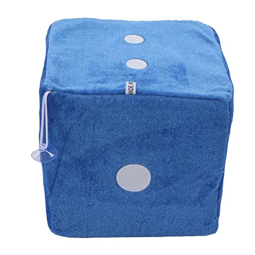 Chiyyak Plüsch-Würfel Gefülltes Würfel-Spielzeug 20cm Großes, Weiches Würfel Kissen für -Heim Dekor mit Schwamm Füllung für Sofa-Auto-Dekoration (Blau) von Chiyyak