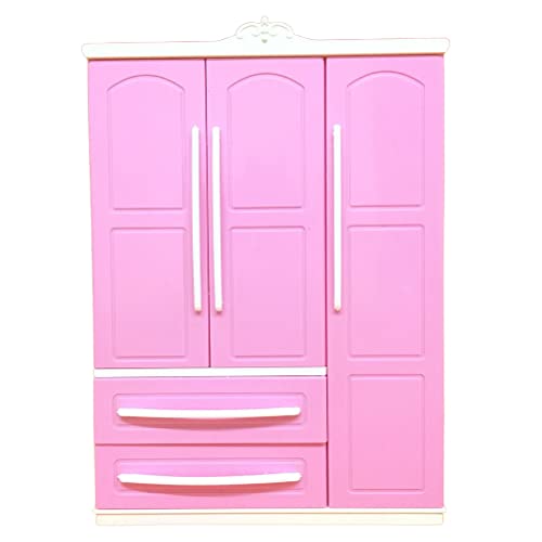 Chiyyak Puppenhaus Kleiderschrank Mini Puppenschrank Puppenhaus Möbel Miniatur Schrank Doppeltür Kleiderschrank Spielzeug Puppen-Zubehör Chiyyak Puppenhaus Kleiderschrank Mini Puppenschrank Puppenhaus Möbel Miniatur Schrank Doppeltür Kleiderschrank Spielzeug Puppen-Zubehör von Chiyyak