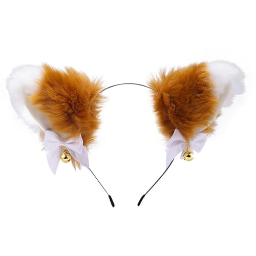 ChongKuan Fuchsohren Haarreif – 41 Stile Für Damen Und Erwachsene | Fuchs Ohren, Katzenohren Und Tierohren Haarreif Für Partys, Cosplay Und Halloween (27) von ChongKuan