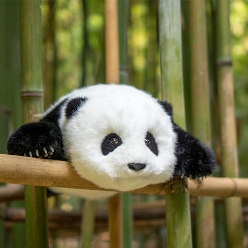 Chongker Plüschtiere Handgemachtes Realistisches Spielzeug Panda Katze Niedlicher Plüsch Begleiter Haustier Kinder Geschenk Damen Geburtstag von Chongker