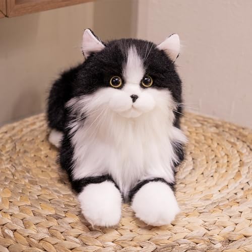 Chongker 3.3Lbs Schweres Plüschtier Handgefertigt Realistische Ragdoll-Katze Plüschtier Begleiter Haustier Geschenk für Mädchen Jungen ältere Menschen Weicher Plüsch Süß von Chongker