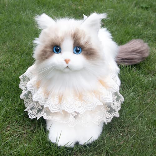 chongker Katze gewichtetes Kuscheltier 2KG plüschtier Katze als Geschenk für EIN Kind (Gewichtete Ragdoll-Katze) von Chongker