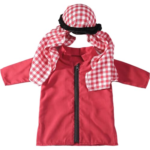 Choomomo Baby Jungen Fotografie Outfits 2PCS Langarm Bademantel Mit Kariert Kopftuch Halloween Karneval Mottoparty Verkleidung Für 1-6 Monate Rot 56-62 Choomomo Baby Jungen Fotografie Outfits 2PCS Langarm Bademantel Mit Kariert Kopftuch Halloween Karneval Mottoparty Verkleidung Für 1-6 Monate Rot 56-62 von Choomomo
