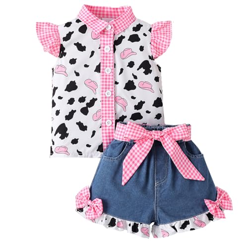 Choomomo Kleinkind Mädchen Cowgirl Kostüm Set Baby Wildwest Hippie Kleidung Halloween Karneval Party Verkleidung Rosa Hut 86-92 Choomomo Kleinkind Mädchen Cowgirl Kostüm Set Baby Wildwest Hippie Kleidung Halloween Karneval Party Verkleidung Rosa Hut 86-92 von Choomomo