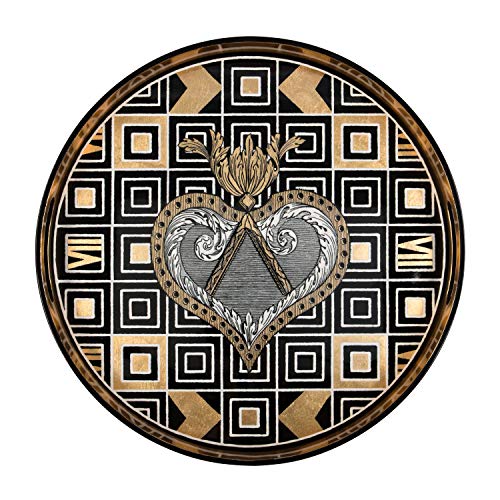 Christian Lacroix Atout Coeur Round Lacquer Tray Christian Lacroix Atout Coeur Round Lacquer Tray von Christian Lacroix